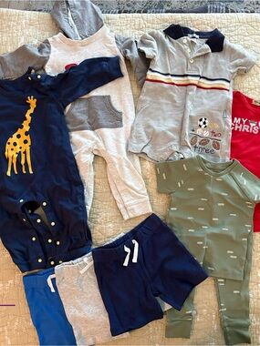 12 Month Baby Boy Clothing Lot - OshKosh, Carter's
